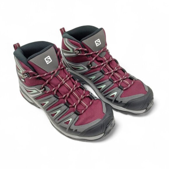 Salomon Women's Size 8.5 X Ultra Pioneer Mid Clima Waterproof Hiking Boots - Picture 7 of 16